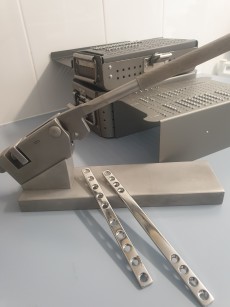 Plate bender and some examples of stainless steel bone plates